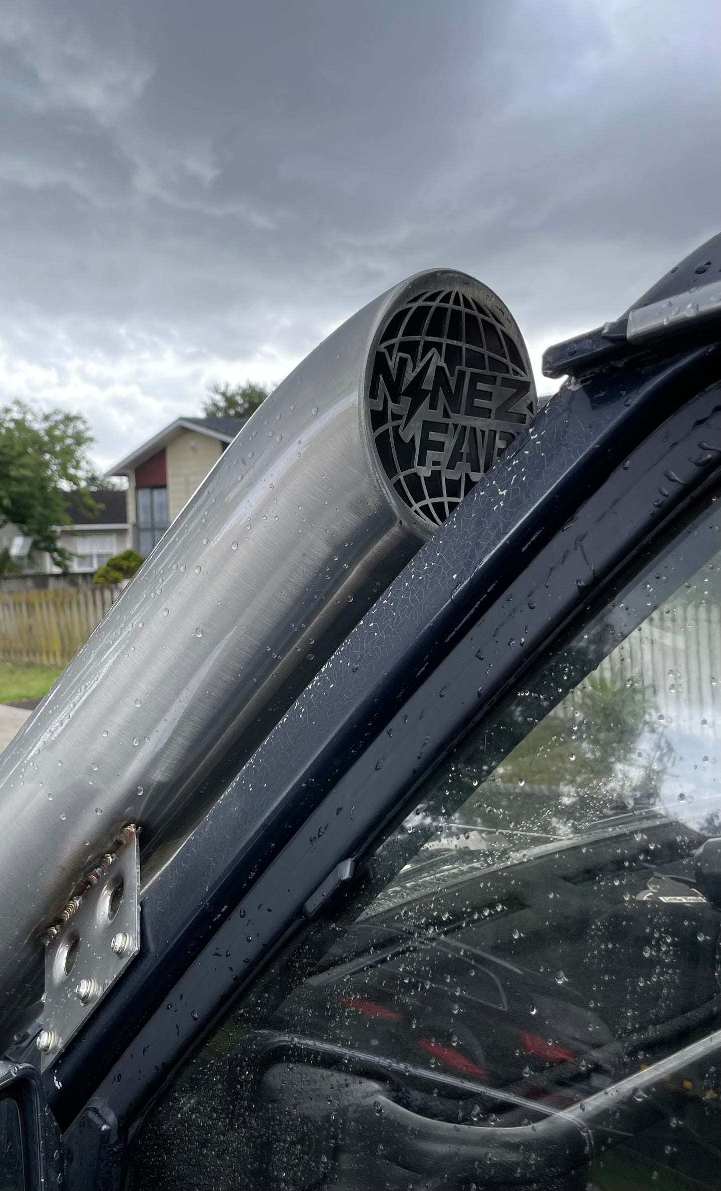 Ninez Fab GQ (Y60) Nissan Safari Bonnet Entry Stainless Steel Snorkel TD42